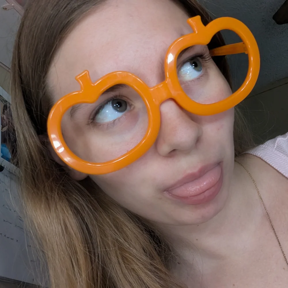 Source Unknown Orange Pumpkin Glasses